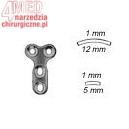 Drobne płytki kostne "T" kształtne